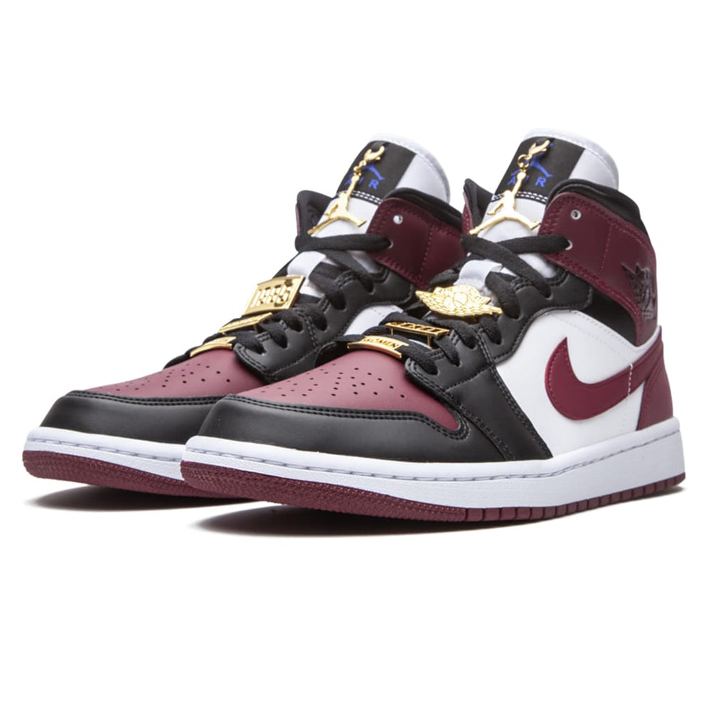 Air Jordan 1 Mid Black Dark Beetroot (W)