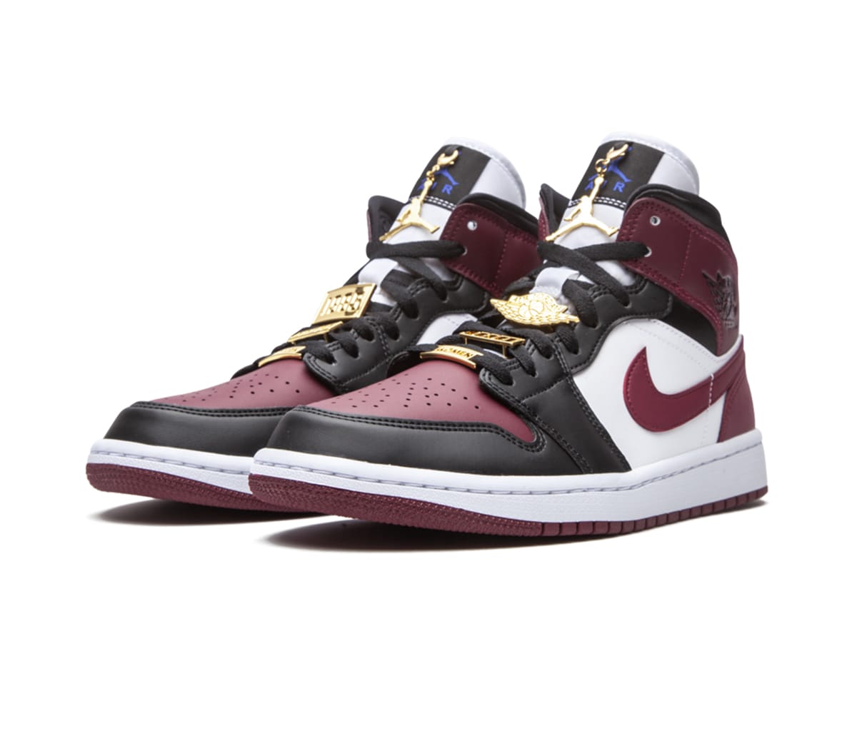 Air Jordan 1 Mid Black Dark Beetroot (W)