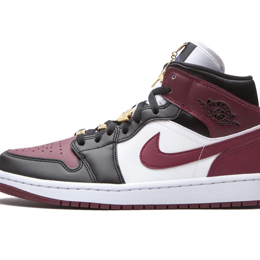 Air Jordan 1 Mid Black Dark Beetroot (W)