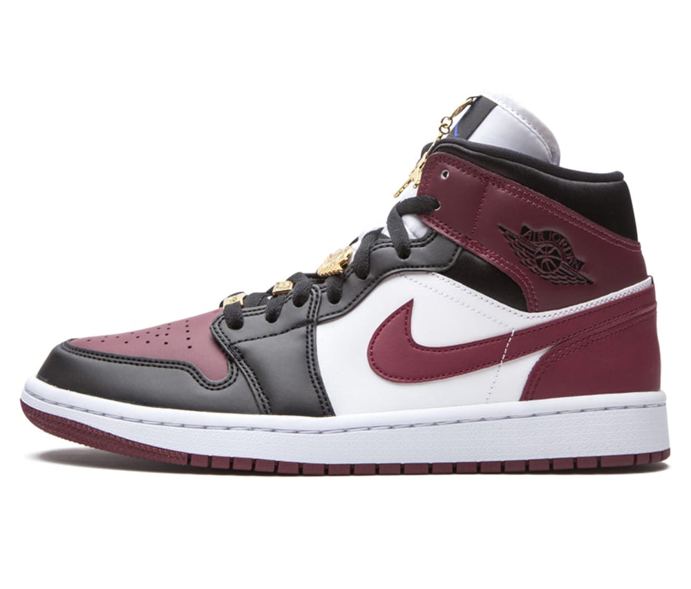 Air Jordan 1 Mid Black Dark Beetroot (W)