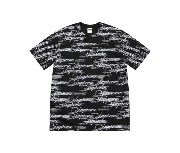 Supreme Script Tee Black – Supreme