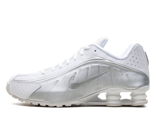 Nike Shox R4 White Bright Crimson Metallic Silver – Nike