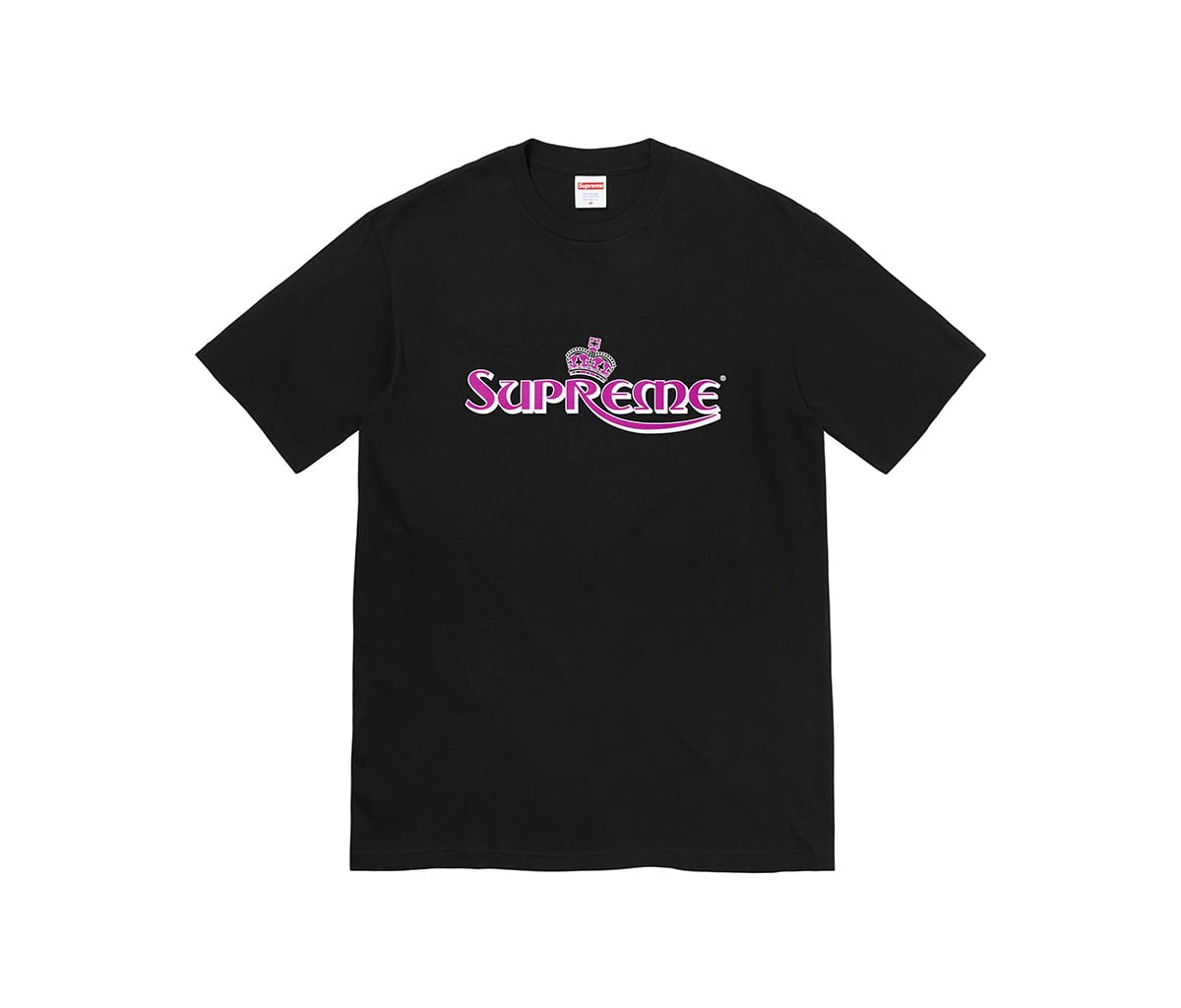 Supreme Crown Tee Black - Section Prague