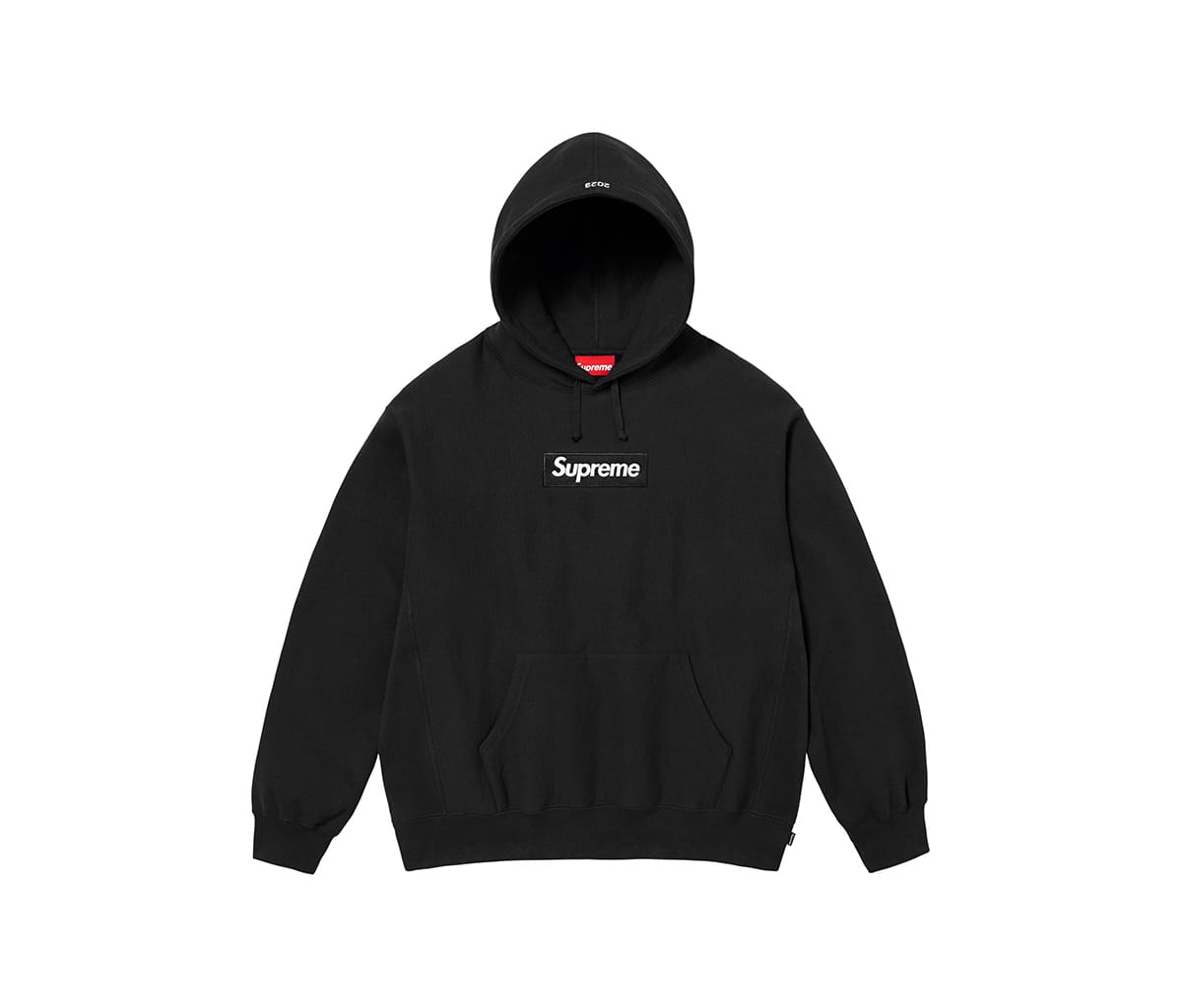 Supreme box logo Hooded Sweatshirt black M